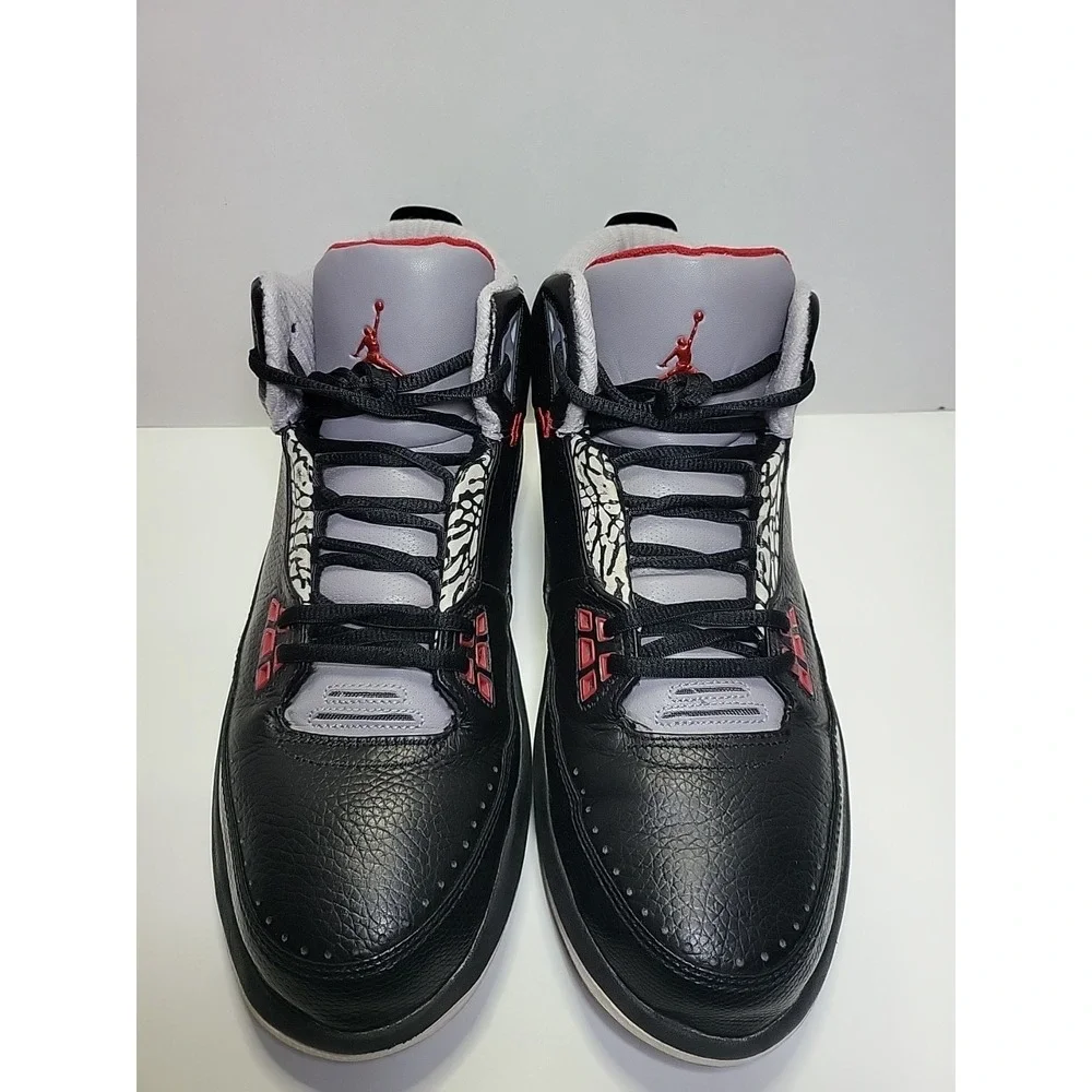 Jordan 2.5 Team Blk/Red-Cement Gry-Wht Men Size 12 US‎ 331987-061